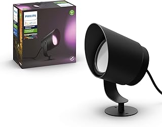 Philips White and Color Ambiance Lily XL Outdoor LED Spot Light schwarz ( 17462/30/P7)