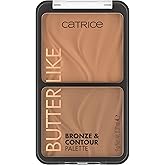 Catrice Butter Like Bronze &amp; Contour Palette, 2-in-1 (010 Born To Shape) | Bronzer &amp; Contour Duo, Buildable Natural Finish, Warm &amp; Cool Pressed Powders, Vegan &amp; Cruelty Free, Paraben Free, 0.31oz