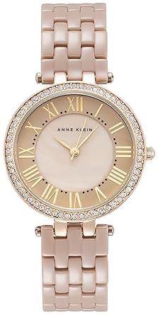 Anne Klein Analog White Dial Womens Watch - AK2130TNGBJ