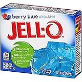 Jello Berry Blue Gelatin Dessert Jell-O 3oz 85g (2 packs) by Jell-O