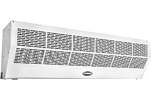 DuraSteel Wall Mounted Air Curtains for Doors Commercial - 36 Inch White Fly Fans - Super Power Over Door Fan with MS Switch - Sliding Under Door Fans to Move Air Curtain Blower Keep Flies Bugs Out
