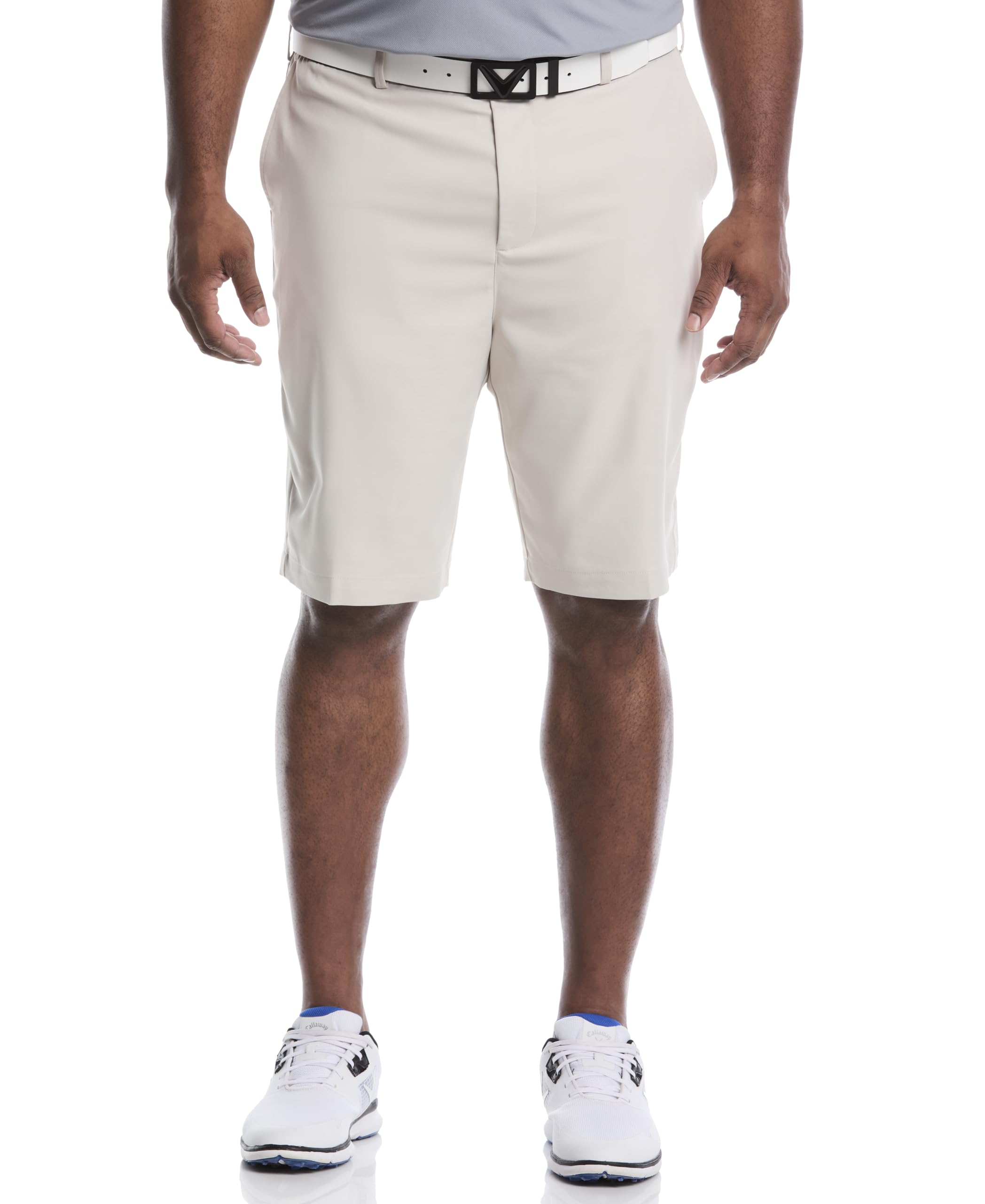 Callaway Men's Pro Spin 3.0 Performance 10" Golf Shorts with Active Waistband (Size 30-44 Tall), Moonbeam, 42 Big Image Callaway Men's Pro Spin 3.0 Performance 10" Golf Shorts with Active Waistband (Size 30-44 Tall), Moonbeam, 42 Big Image