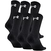 Under Armour UA Charged Cotton 2.0 Crew - 6-Pack MD Black
