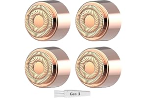 INNOBEAUT Flawless Replacement Heads Gen 3, 4 Pack - Compatible with 3rd Generation Flawless Facial Hair Remover, Replacement Heads for Flawless Facial Hair Remover Generation 3