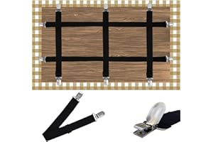 Namubarwa Hidden Strap Tablecloth Clips - Perfect for Picnic Tables and Thick Tables Indoor and Outdoor, Keep Your Tablecloth Secure with Our Invisible Table Cloth Clips!