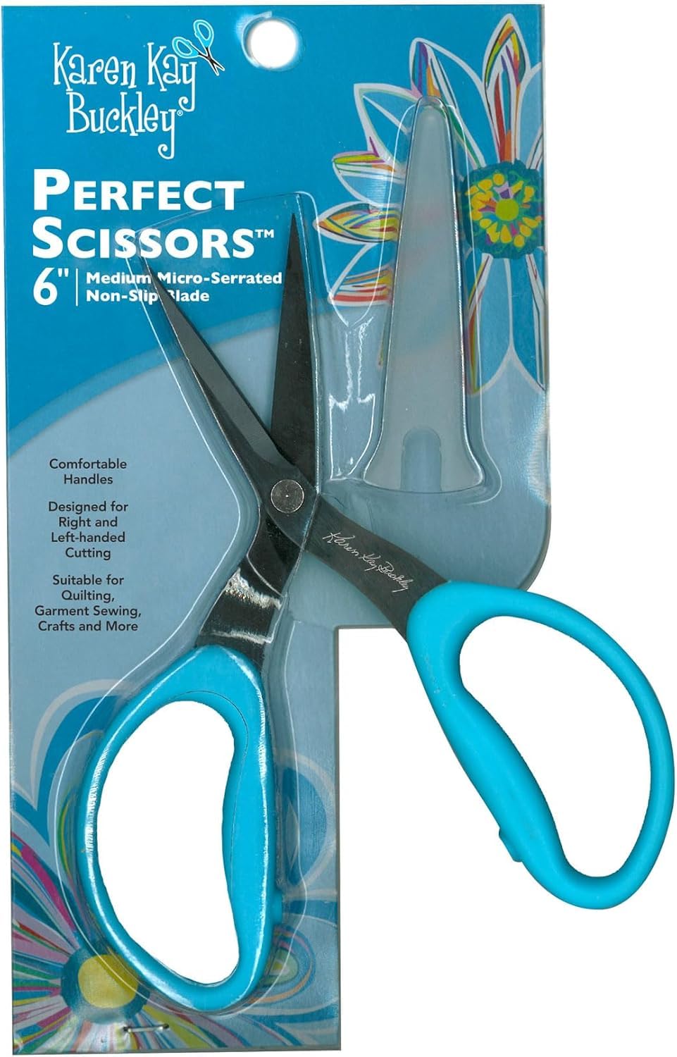 Karen Kay Buckley's Perfect Scissors, Medium 6-Inch Mirco Serrated Blades (1) (Original Version)