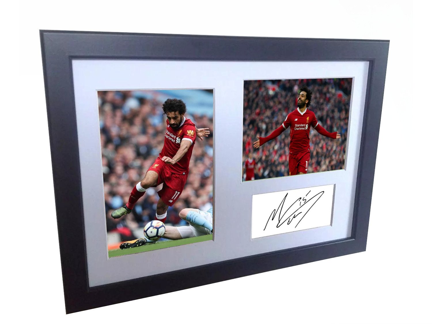 Kitbags & Lockers Mohamed Mo Salah 12x8 A4 Signed Liverpool - Autographed Photo Photograph Picture Frame Gift