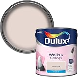 Dulux Walls & Ceilings Matt Emulsion Paint, Blush Pink, 2.5L