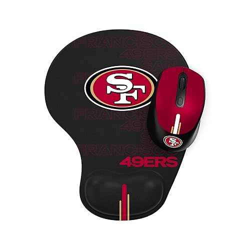 SOAR NFL Wireless Mouse and Mouse Pad, San Francisco 49ers