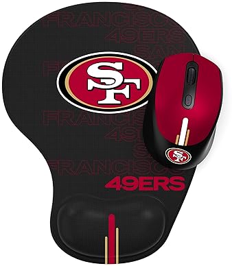 Electronics - SOAR NFL Wireless Mouse and Mouse Pad, San Francisco 49ers