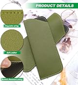 SenZee Glasses Cases 6 Pack Soft PU Leather Spectacle Pouch 17.5x7.5cm view 3