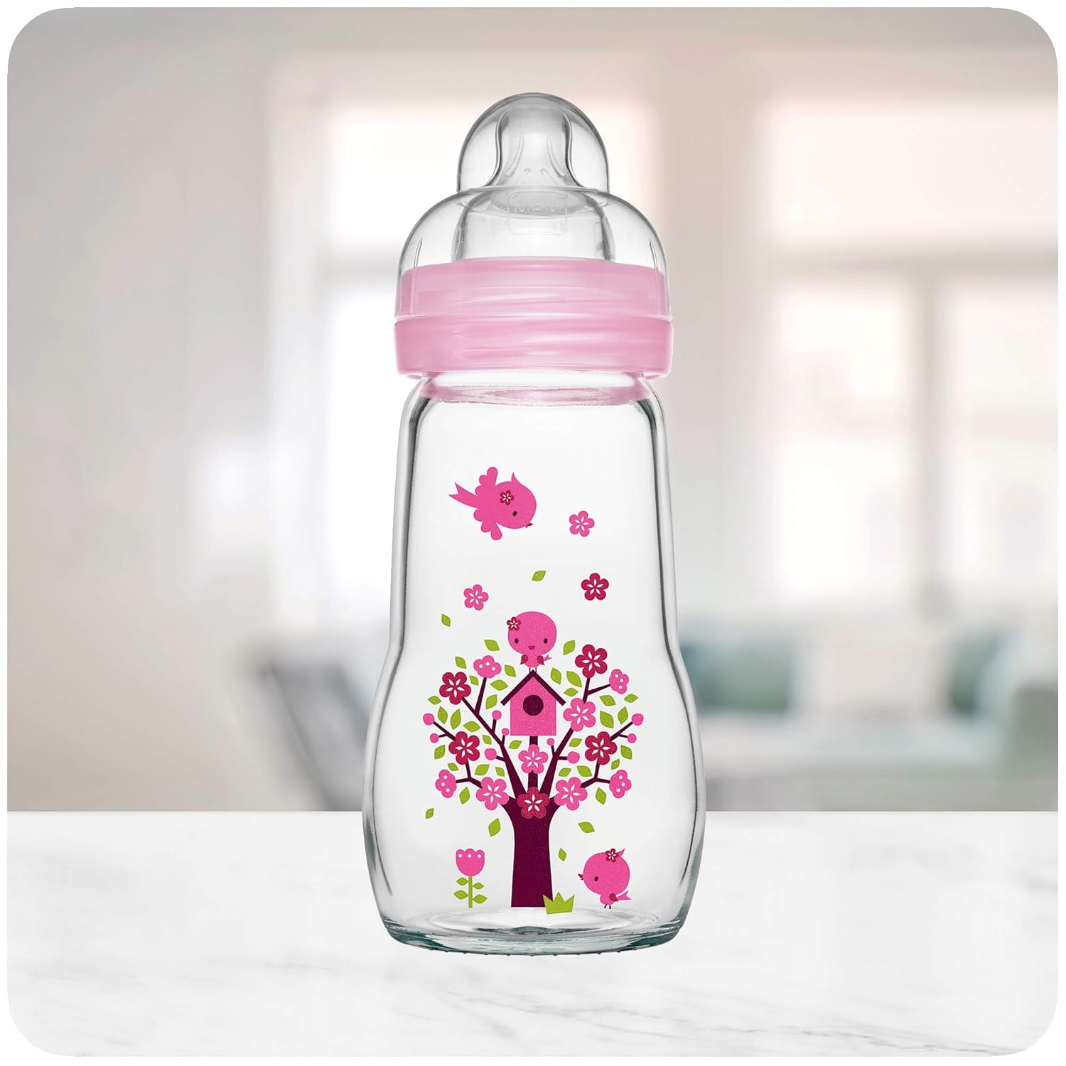 mam feel good glass bottle