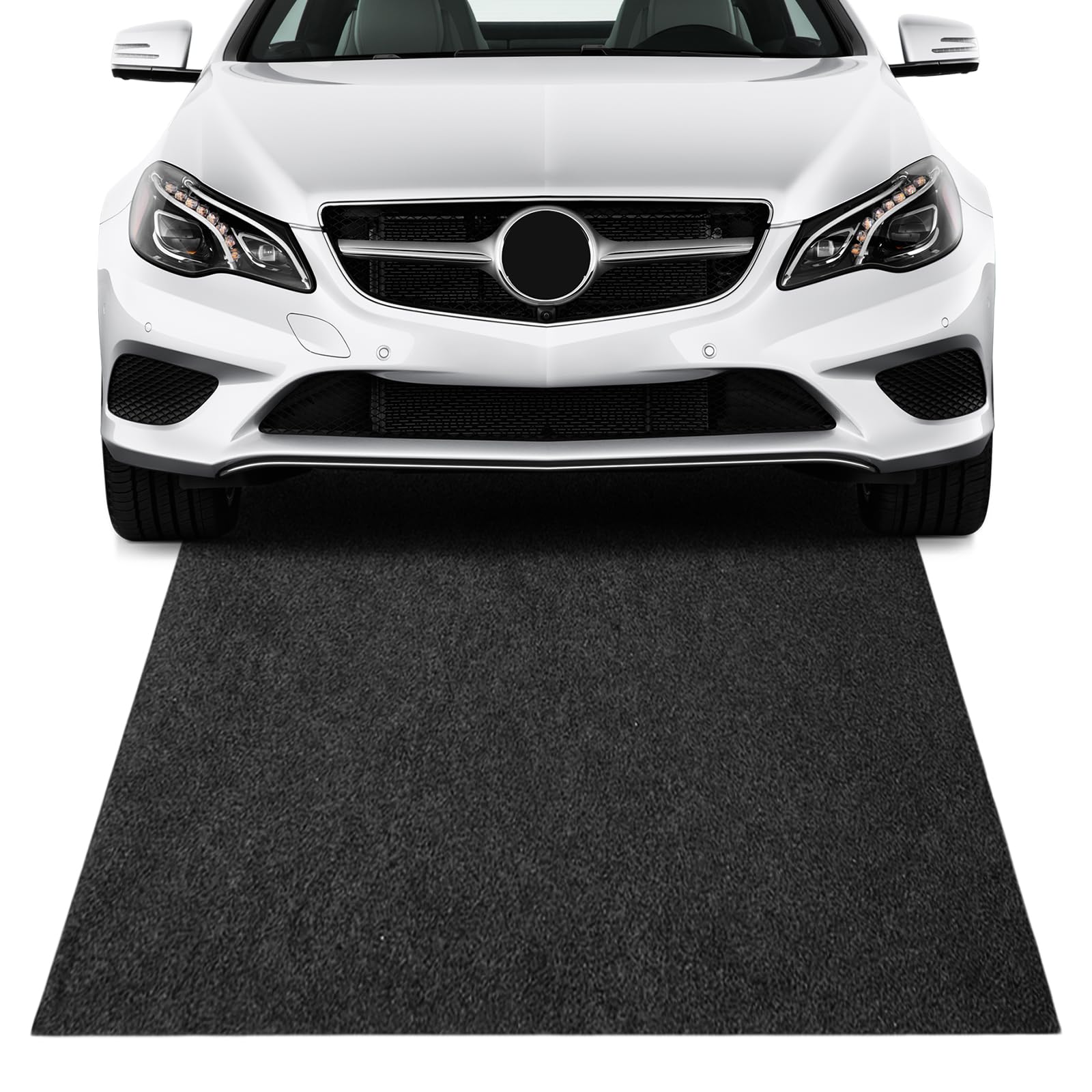 Ölauffangmatte, Öl-Auffangmatte Clean, Öl Auffangmatte, Werkstatt Ölmatte, Ölmatte Motorrad, Strapazierfähige Saugmatte, Ölbindematte für Garagenboden Matten Werkbank Unterlage, 91x152 cm, Schwarz