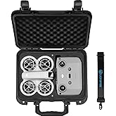 Lekufee Portable Waterproof Hard Case for DJI Neo 1 Drone (NOT for Neo 2), Fly More Combo, DJI RC N3/N2 Remote Controller and