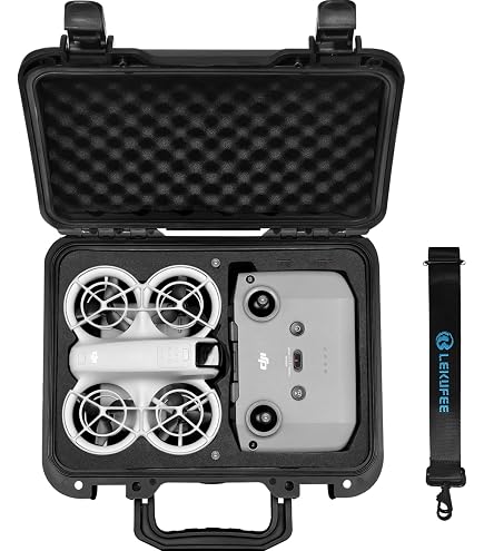 Étui De Protection Rigide Pour Drone DJI Neo 2 - Sacoche De Transport étanche Avec Poches | Coque Résistante Aux Chocs, Compacte, Avec Mousqueton