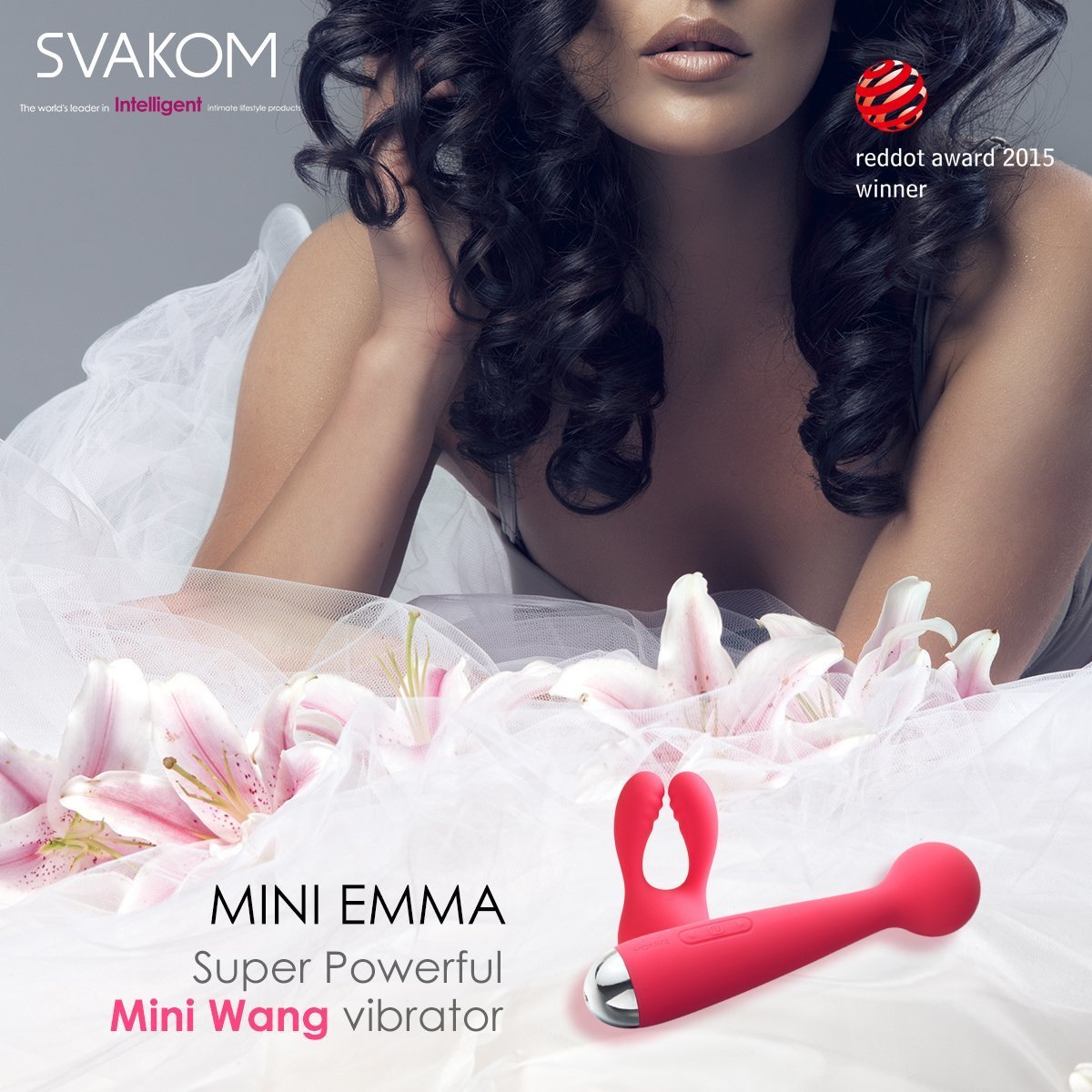 SVAKOM Mini Emma wiederaufladbar Silikon Vibrator Sexspielzeug mit 6 Vibrationsmodi für Frauen und Paare