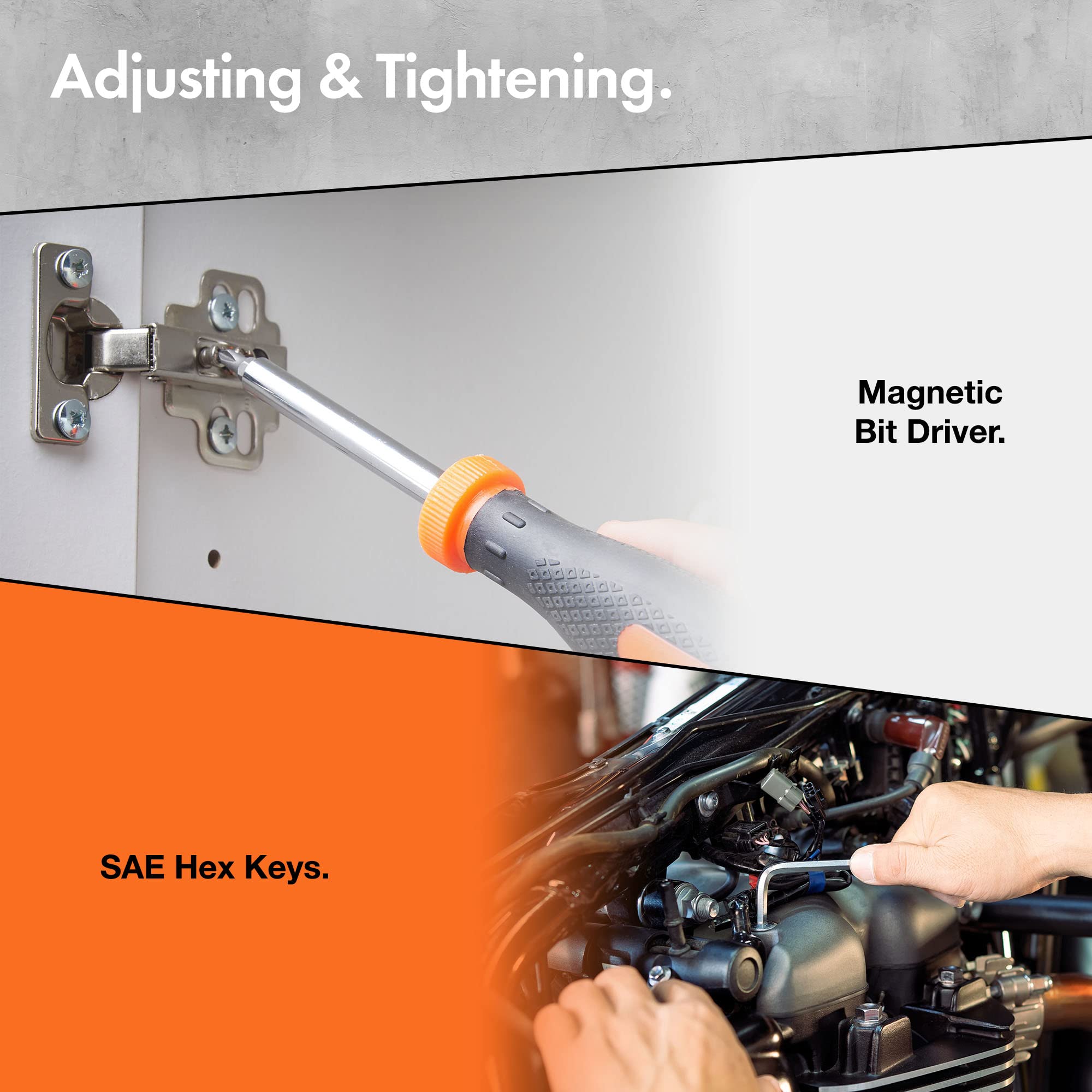 VonHaus Cordless Hand Drill and Household Tool Kit - 94pc Tool Kit for Beginners - Includes 3.6V/Cordless Lithium-ion Screwdriver - Power & Hand Tools with Drill Sets in Case