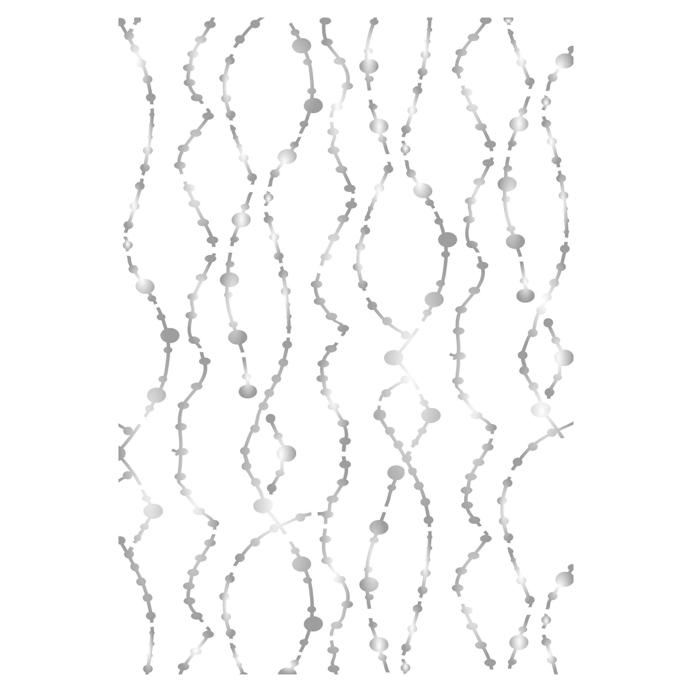 String Pearls Layering Stencil, 11.43 x 16.51 cm - Layering Stencil use to add Texture and Design to Mixed Media Backgrounds