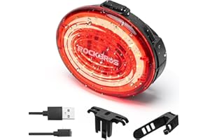 ROCKBROS Bike Tail Light Smart Rear Bike Light IPX7 Waterproof Bicycle Light Magnetic Attraction USB Rechargeable Bike Tailli
