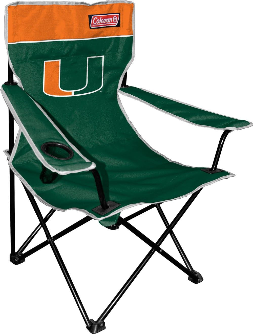 NCAA Miami Hurricanes Coleman Folding Chair With Carrying Case Sports Fan Folding