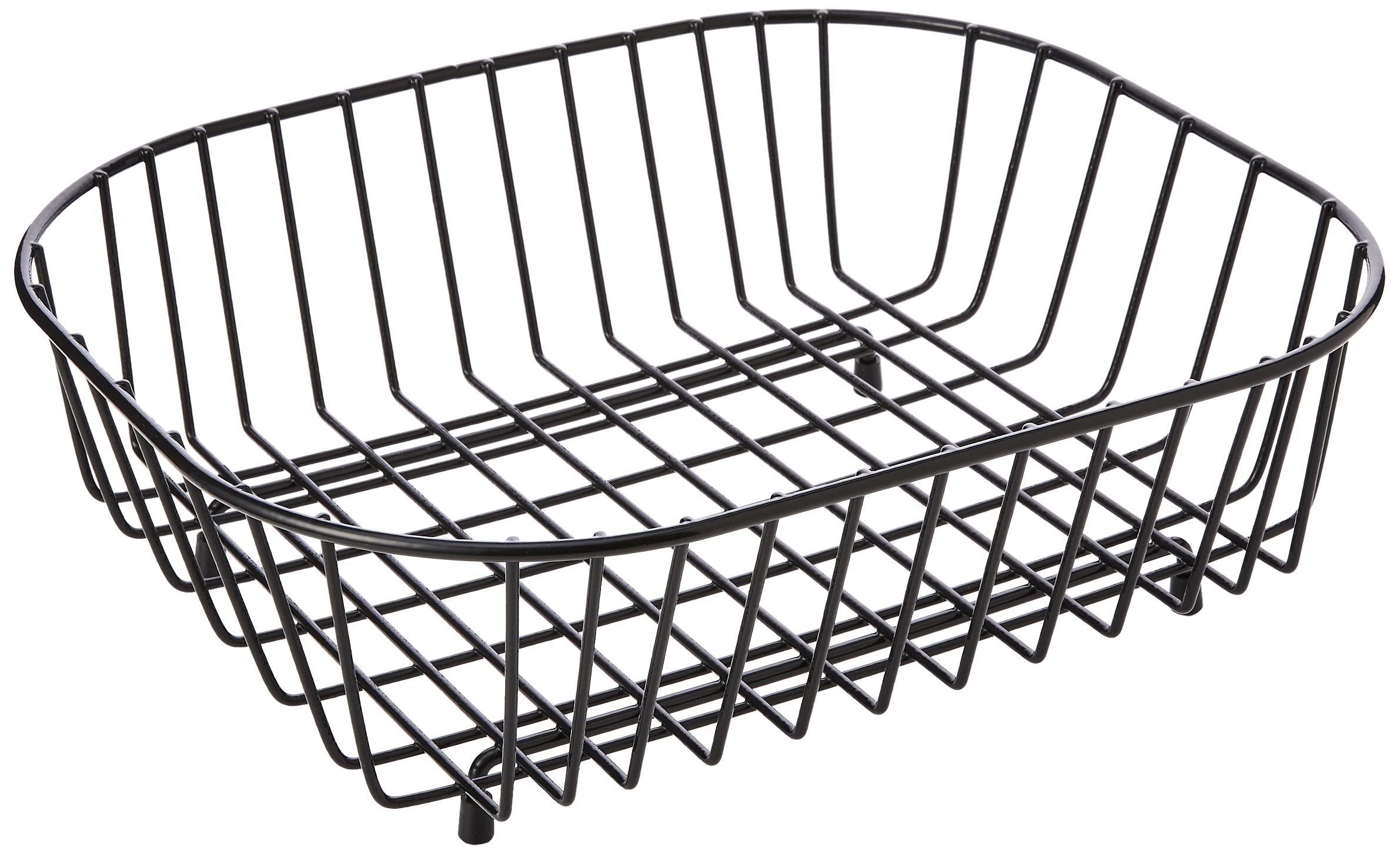 Delfinware 2947BK Black Oval Sink Basket