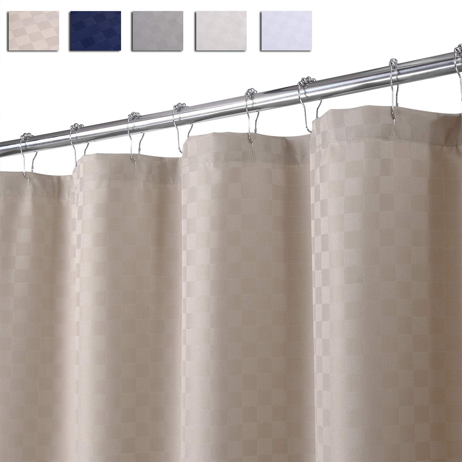 Amazon Com Caromio Extra Long Shower Curtain 96 Inches Length