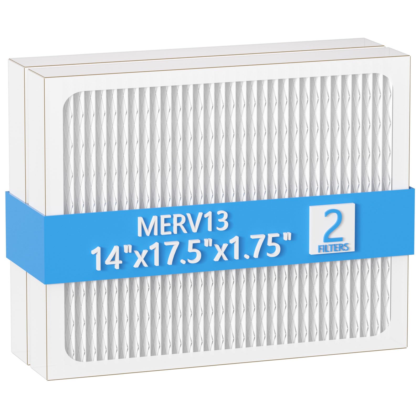 Photo 1 of 14 x 17.5 x1.75 MERV 13 Replacement Dehumidifier Filter Compatible with Santa Fe Advance90, Advance100, Advance120, Honeywell DR90 & DR120 dehumidifier Models, 2 Pack