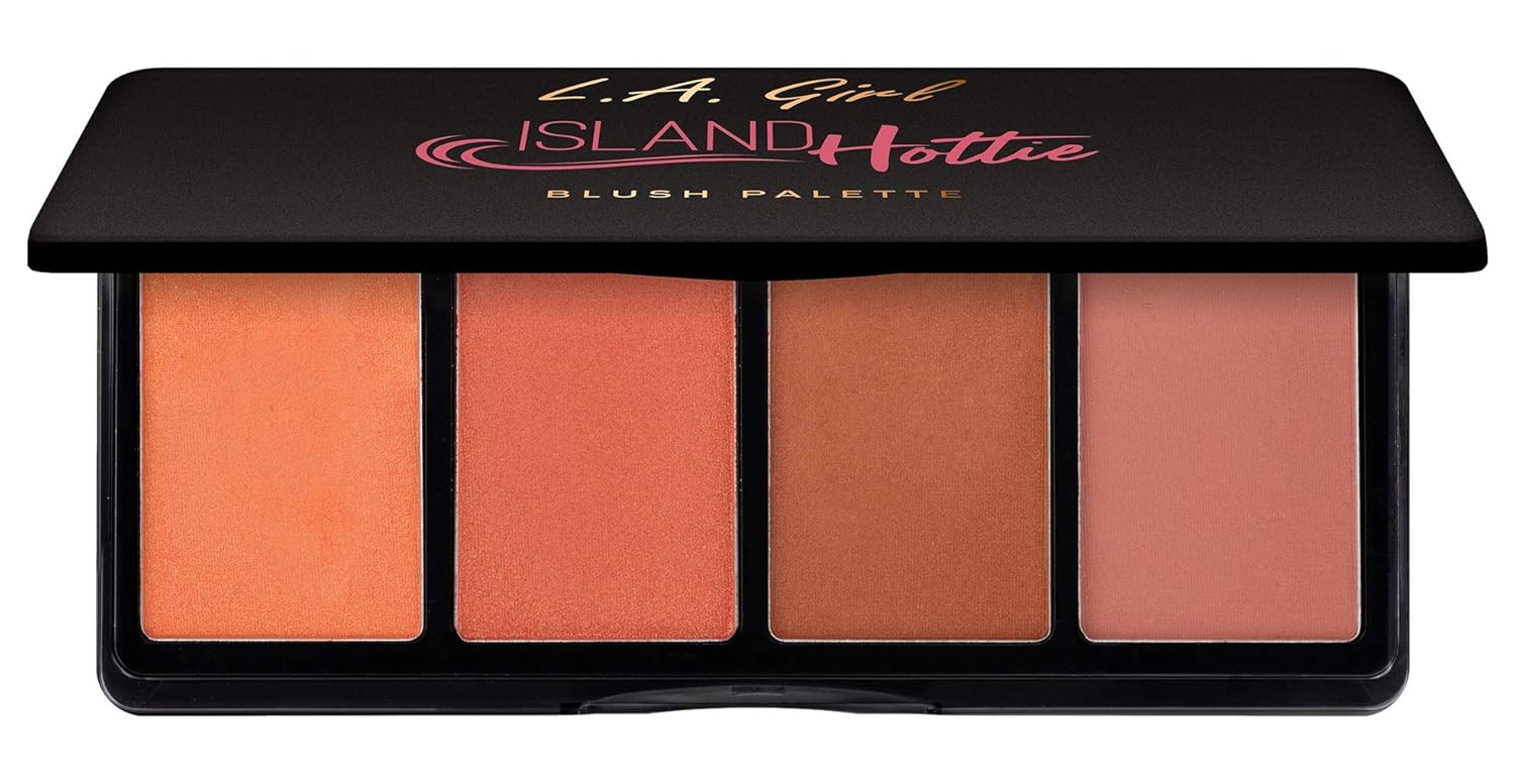 L.A. Girl Fanatic Blush Palette, Island Hottie Corals, 1 oz