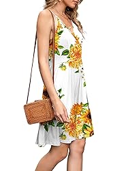 WEACZZ Summer Dresses for Women 2024 Sexy V Neck