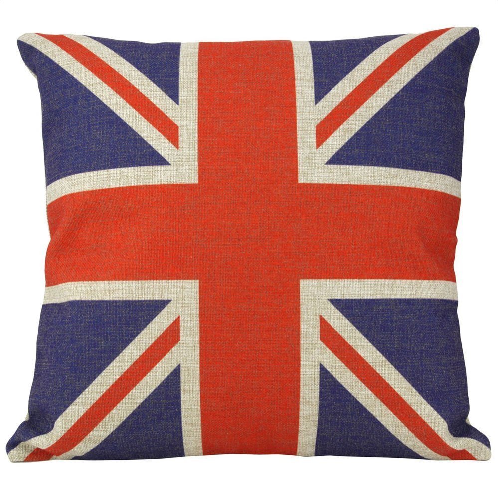 British Vintage Style Union Jack Flag Throw Pillow Case, Pillowcase