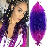 Paraglame Ombre Purple Afro Twist Hair 16 Inch