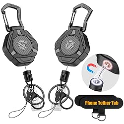 Oaridey Magnetic Retractable Keychain, Heavy Duty