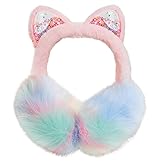 RONGXG Cute Ear Earmuff Girls Sequin Ear Muff Furry Plush Ear Warmer Outdoor Winter Ear Cover Cold Weather Ear Protector
