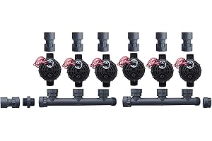 SPW Hunter PGV101-JT-MM Dura Manifold Valve Kit with Flow Control - Slip PGV101JTMM (6 Zone)