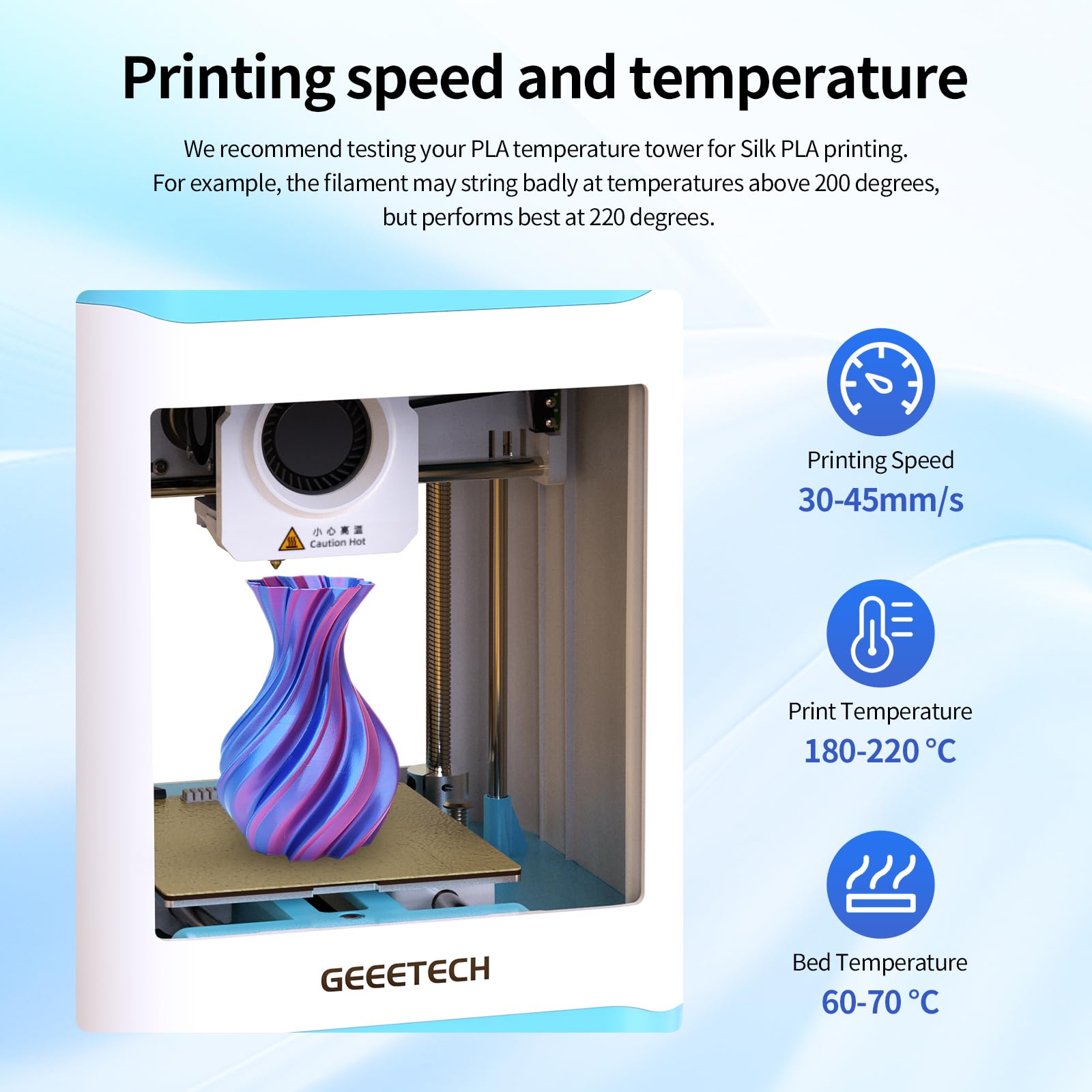 GIANTARM Dual Silk PLA Filament 1.75 mm, 3D Drucker PLA Silk Filament 1 kg/Spule, zweifarbig Rot+Schwarz 4