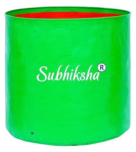 Fabric UV Inhibited Grow Bag, Green, 15 inch x 12 inch, 6 Pieces