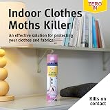 Zero In Clothes Moths Killer Spray 300ml Prallethrin Trans Phenothrin view 2