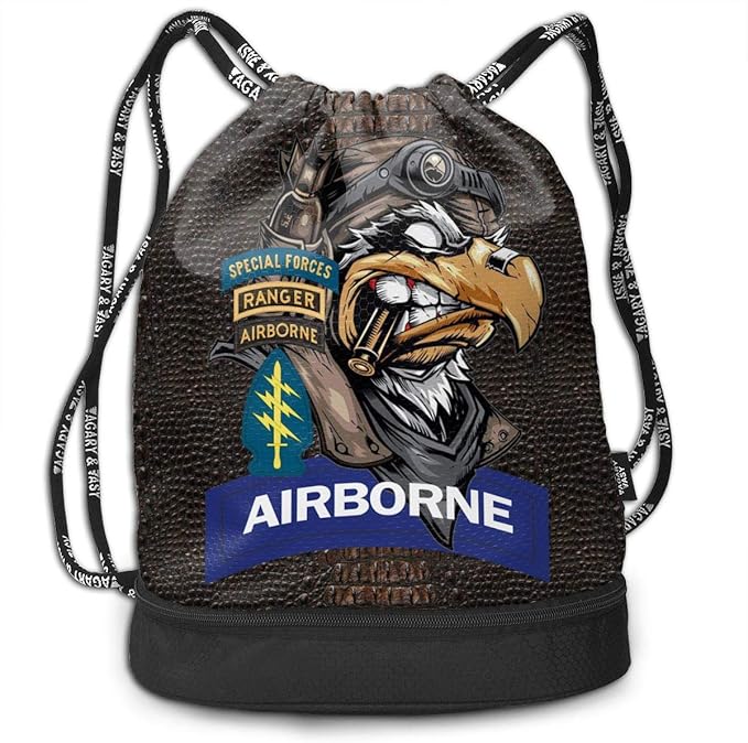 US Army Special Forces Ranger Airborne Gym Sack Drawstring