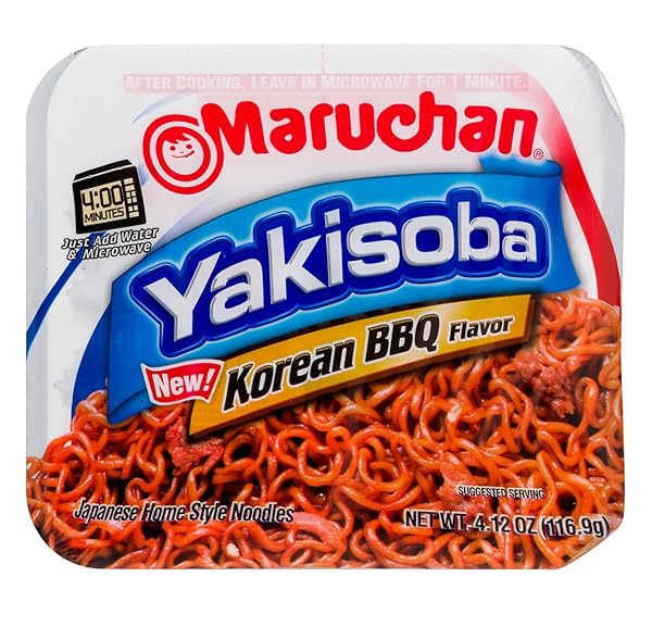 MARUCHAN YAKISOBA KOREAN BBQ FLAVOR NOODLES 4.12OZ