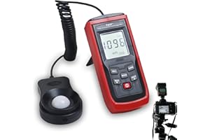 Digital Light Meter LUX Meter for Illuminom, Photography, Spectrom Measuring, Range 0-200,000 Lux, Lux/FC Unit, Used for Phot
