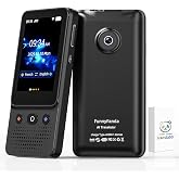 Language Translator Device, Voice Ai Translator Device T21 Wi-Fi Available, Two-Way 138 Languages 2026 Instant Translator Offline Recording Photo Translation Device for Business Travel Study