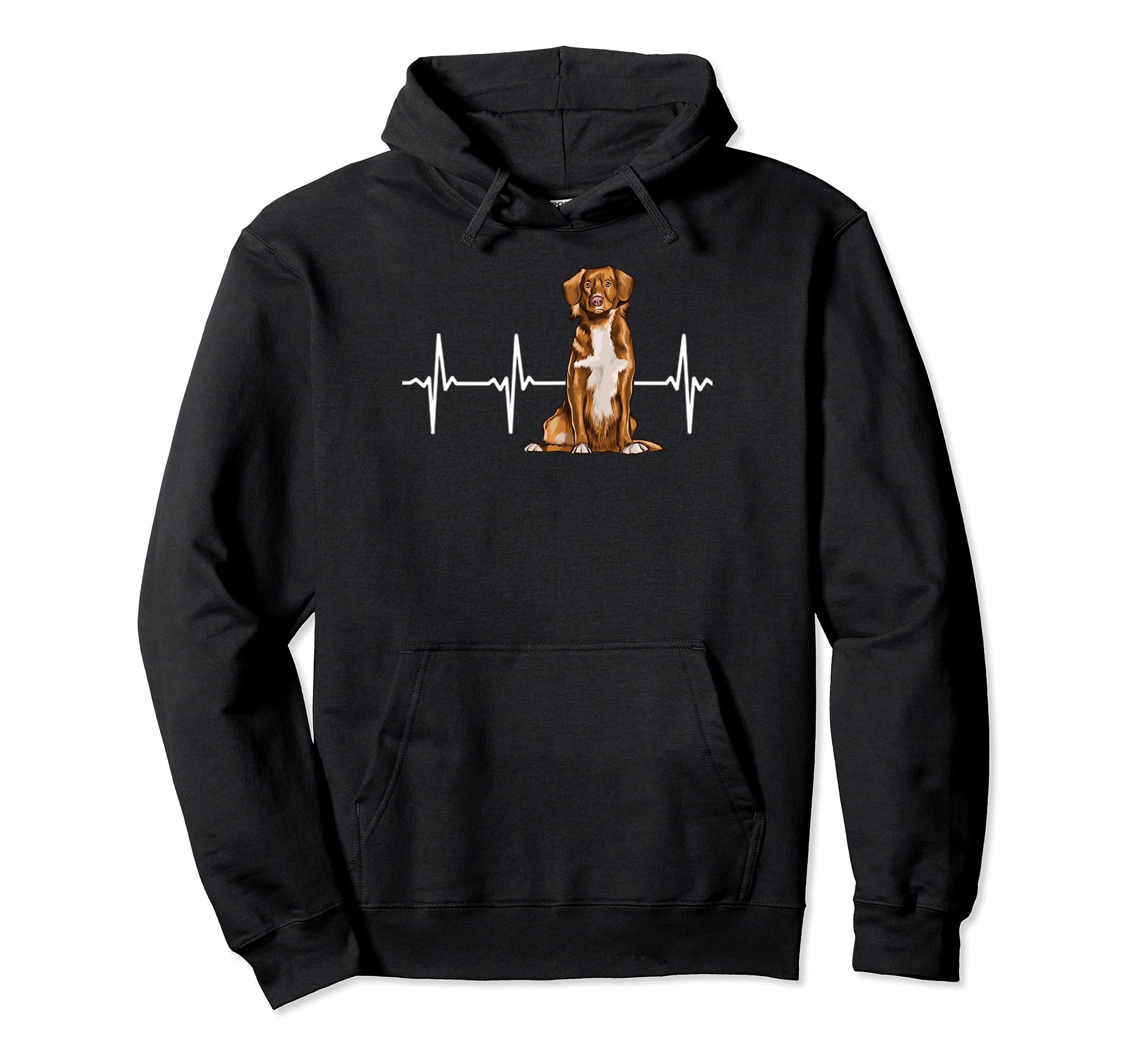 Nova Scotia Duck Tolling Retrievers Heartbeat Dog Lover Pullover Hoodie