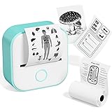 Memoqueen Mini Pocket Sticker Printer T02 Sticker Maker Machine, Thermal Photo Printer for Photos, Diaries, Memo, Study Notes