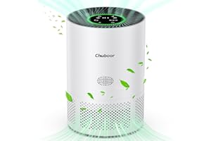 Chuboor Air Purifiers for Home Large Rooms up to 1200ft², H13 True HEPA Air Purifiers for Bedroom Dorm Room Pets with Timer, Air Purifier Cleaner for Dust,Smoke,Odor,Dander,Pollen