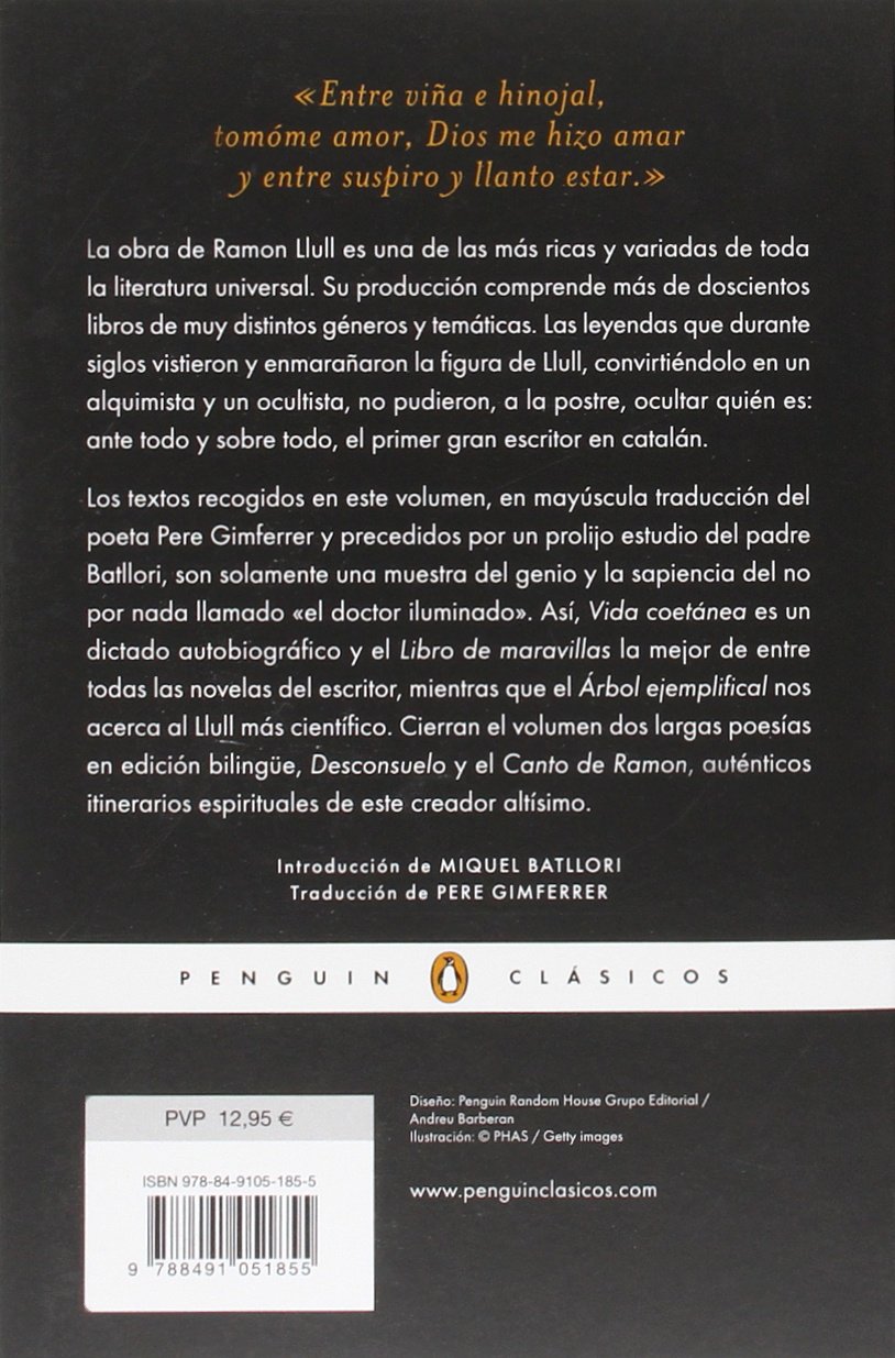 Obra Escogida Llull Ramon 9788491051855 Amazon Com Books