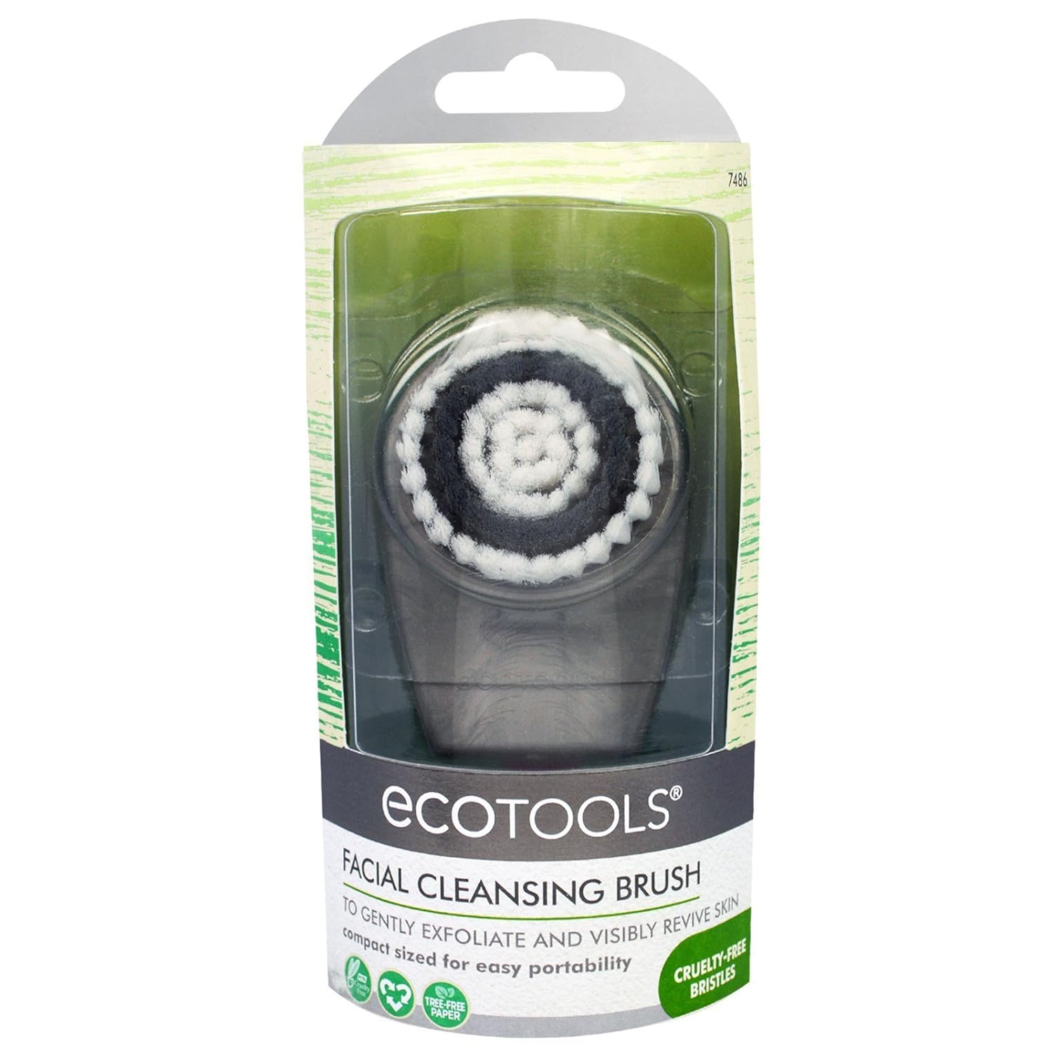 EcoTools Gentle Pore Cleansing Face Brush, Scrubber For Facial Skincare and Beauty, Great for Sensitive Skin: Beauty