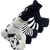 Sunolkie Cotton Toe Socks Women, Casual Five Finger Socks, Comfortable Crew Socks, Breathable Athletic Socks