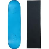 Skateboard Deck Pro 7-Ply Canadian Maple NEON BLUE With Griptape