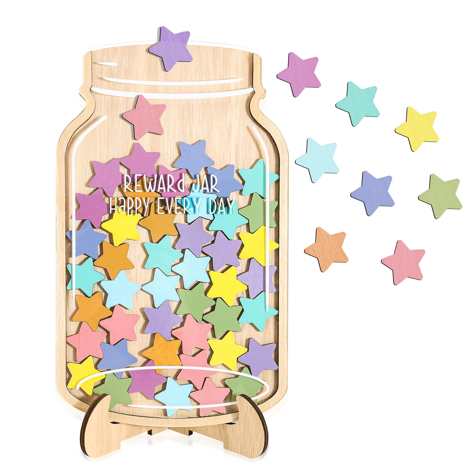 Magnetic Reward Jar, Star Jar Reward System for Kids, Behavior ...