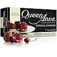 Queen Anne French Vanilla Chocolate Covered Cordial Cherries | 6.6 oz | 10 Piece Gift Boxes | Whole Maraschino Cherry Creamy Filled Liquid Center | Easter Holiday Chocolate Candy